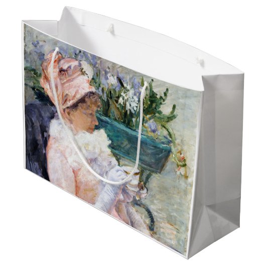 De Beker van Tea, Mary Cassatt Groot Cadeauzakje (Achterkant Gekanteld)
