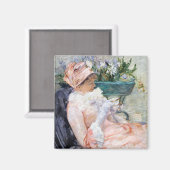 De Beker van Tea, Mary Cassatt Magneet (Voorkant / Achterkant)