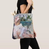 De Beker van Tea, Mary Cassatt Tote Bag (Dichtbij)