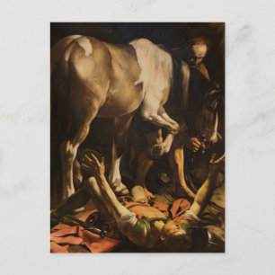 De Bekering van Paulus door Caravaggio Briefkaart