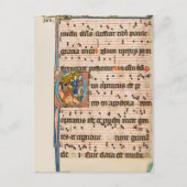 De bekering van Paulus Middeleeuws manuscript Briefkaart (Voorkant)