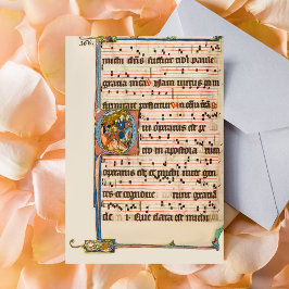 De bekering van Paulus Middeleeuws manuscript Briefkaart