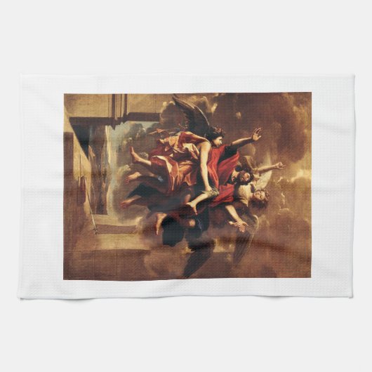 De Bekering van Sint-Paulus Fijn Kunst Theedoek (Horizontaal)
