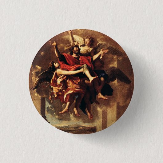 De Bekering Van Sint-Paulus Fijne Kunst Ronde Button 3,2 Cm (Voorkant)