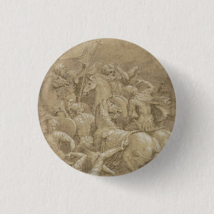 De Bekering van Sint-Paulus Kunst Ronde Button 3,2 Cm