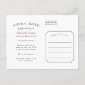 De Bekleding van de Foto van het Lijst van de lega Aankondigingskaart (Achterkant)