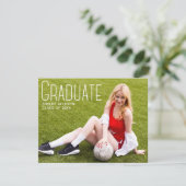 De Bekleding van het Manuscript van Sporty Afstude Aankondiging (Staand voorkant)