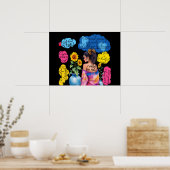 De bekrachtiging van de vrouw affirmaties Positiev Poster (Keuken)