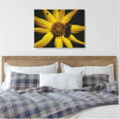 De bel en de zonnebloem canvas afdruk (Insitu (Slaapkamer))