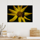 De bel en de zonnebloem poster (Keuken)