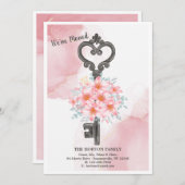 De Belangrijke Mededeling over de Verhuizing Aankondiging (Voorkant / Achterkant)