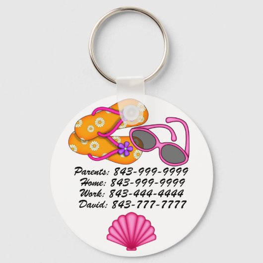 De belangrijke Sleutelhanger van de Aantallen van  (Voorkant)