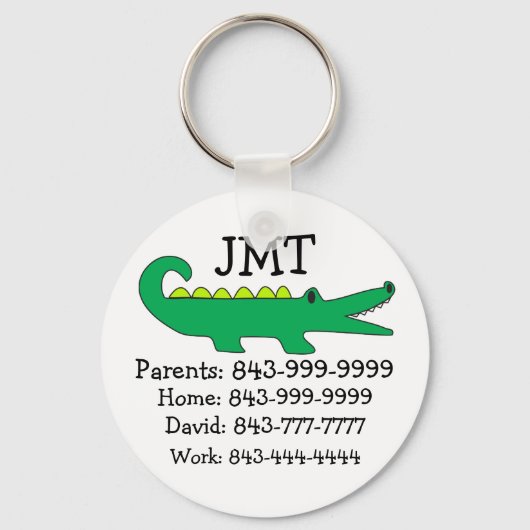 De belangrijke Sleutelhanger van de Aantallen van  (Voorkant)