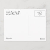 De belangrijkste Columbia-rivier uit Astoria OR, b Briefkaart (Achterkant)