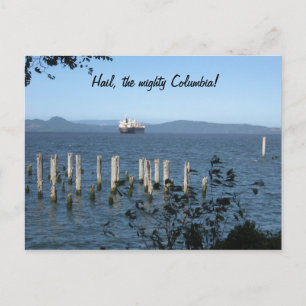De belangrijkste Columbia-rivier uit Astoria OR, b Briefkaart
