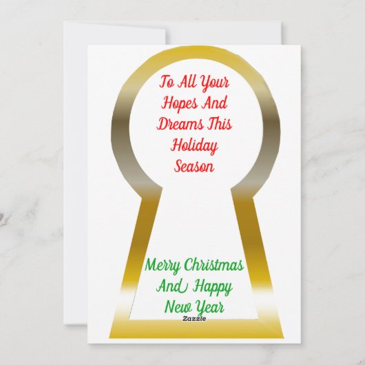 De belangrijkste kerst Kaart (Achterkant)