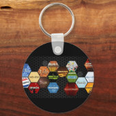 de belangrijkste ketting van de scènekaart van wis sleutelhanger (Voorkant)