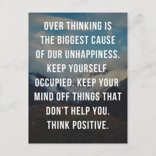 De belangrijkste oorzaak van de ongelukkigheidspri briefkaart