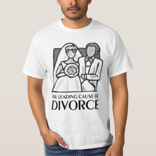 De belangrijkste oorzaak van divorce T-shirt (Voorkant)