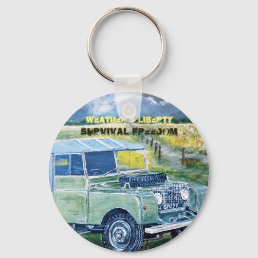 De belangrijkste Ring van de Button met Motto Sleutelhanger (Voorkant)