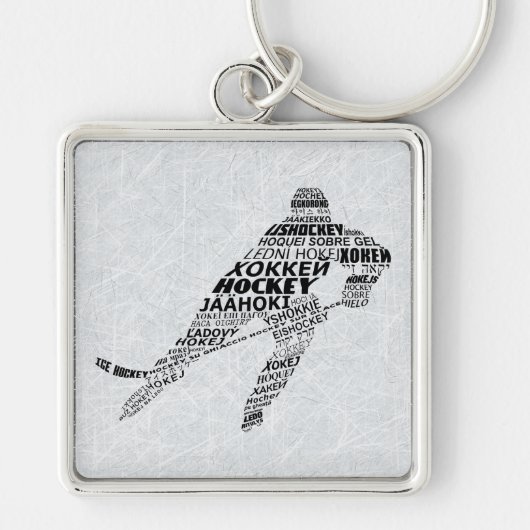 De Belangrijkste Ring van de Speler van de IJs Hoc Sleutelhanger (Voorkant)
