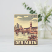 De belangrijkste rivier in Duitsland - der main fr Briefkaart (Staand voorkant)