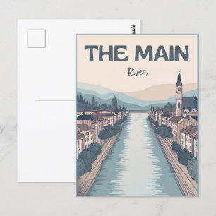 De belangrijkste rivier in Duitsland - der main fr Briefkaart