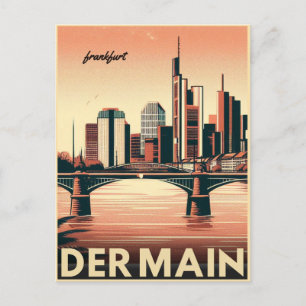 De belangrijkste rivier in Duitsland - der main fr Briefkaart
