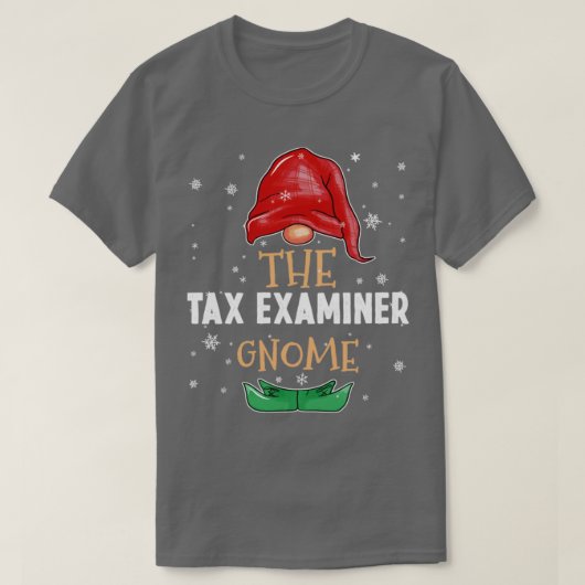 De belastingexaminator Gnome Family Matching met K T-shirt (Design voorkant)