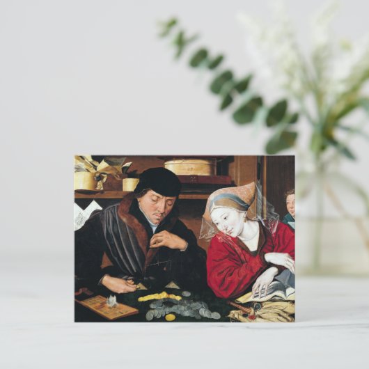 De belastingontvanger briefkaart (Staand voorkant)