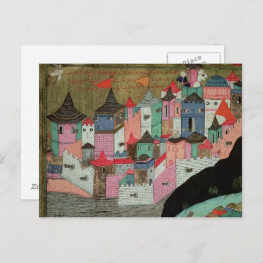 De belegering van Belgrado Briefkaart (Voorkant / Achterkant)