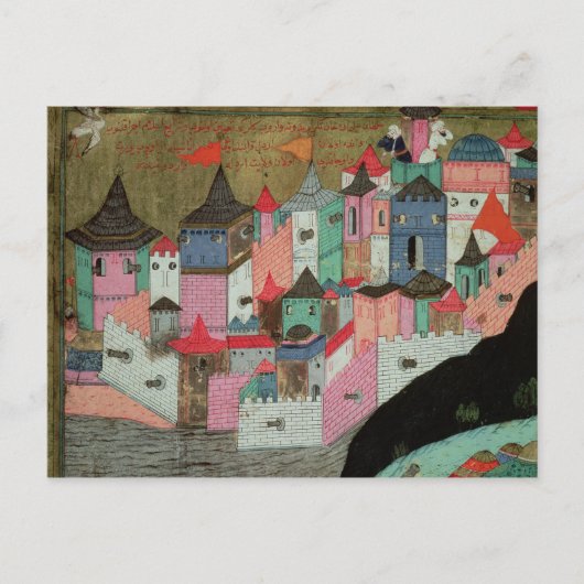 De belegering van Belgrado Briefkaart (Voorkant)