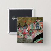 De belegering van Belgrado Vierkante Button 5,1 Cm (Voorkant /achterkant)