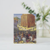 De belegering van Jeruzalem door Nebuchadnezzar Briefkaart (Staand voorkant)