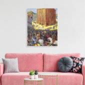 De belegering van Jeruzalem door Nebuchadnezzar Canvas Afdruk (Insitu (Woonkamer))