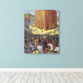 De belegering van Jeruzalem door Nebuchadnezzar Canvas Afdruk (Insitu (Houten vloer))