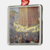 De belegering van Jeruzalem door Nebuchadnezzar Metalen Ornament (Links)