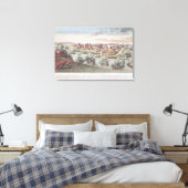 De belegering van Malta, 12 juni 1798 Canvas Afdruk (Insitu (Slaapkamer))