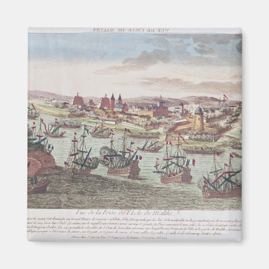 De belegering van Malta, 12 juni 1798 Magneet (Voorkant)