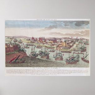 De belegering van Malta, 12 juni 1798 Poster