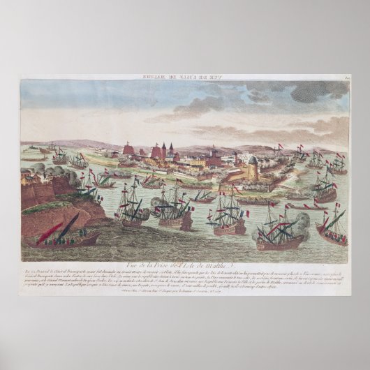 De belegering van Malta, 12 juni 1798 Poster (Voorkant)