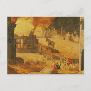 De belegering van Troy Briefkaart