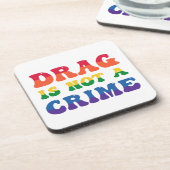 De belemmering is geen misdaad kurk-gesteund Onder Bier Onderzetter (Linkerzijde)