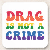 De belemmering is geen misdaad kurk-gesteund Onder Bier Onderzetter (Voorkant)