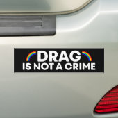 De belemmering is geen misdaad Pride Maand LGBTQ Bumpersticker (Op auto)