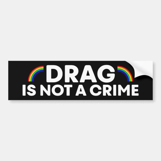 De belemmering is geen misdaad Pride Maand LGBTQ Bumpersticker (Voorkant)
