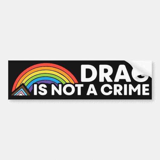 De belemmering is geen misdaad Pride Maand LGBTQIA Bumpersticker (Voorkant)