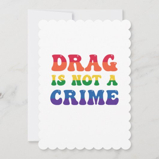 De belemmering is geen misdaadvlak Wenskaart Kaart (Voorkant)