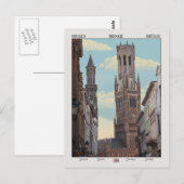 De Belfry in Brugge Briefkaart (Voorkant / Achterkant)