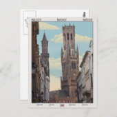 De Belfry in Brugge Briefkaart (Voorkant / Achterkant)